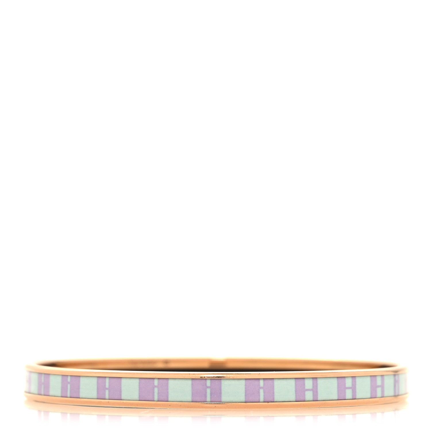 Hermes Enamel Printed Extra Narrow OP'H Bracelet 65 1 of 5