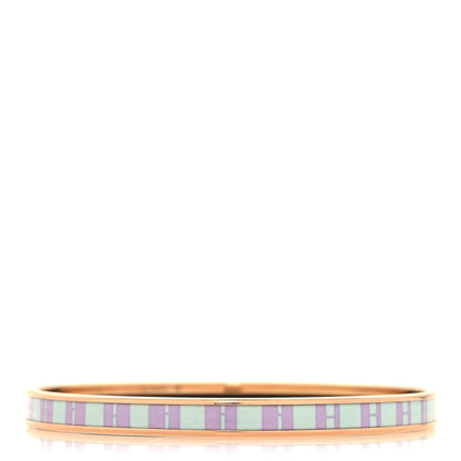 Hermes Enamel Printed Extra Narrow OP'H Bracelet 65 1 of 5