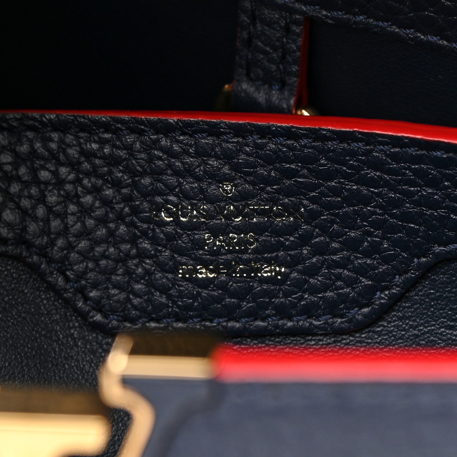 Louis Vuitton Taurillon Capucines PM Marine Rouge 6 of 12