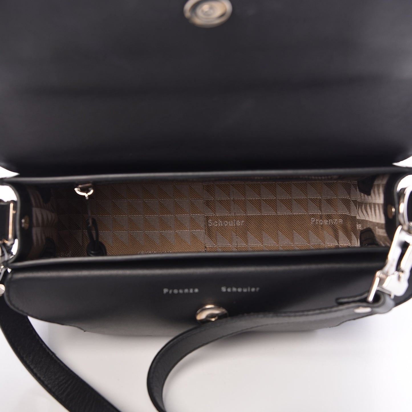 Calfskin Mini PS11 Classic Shoulder Bag Black