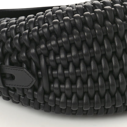 Tom Ford Calfskin Woven T-Twist Crossbody Black 6 of 10
