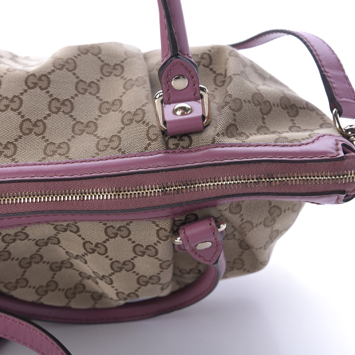 Gucci Monogram Medium Sukey Top Handle Peonia Flower 11 of 13