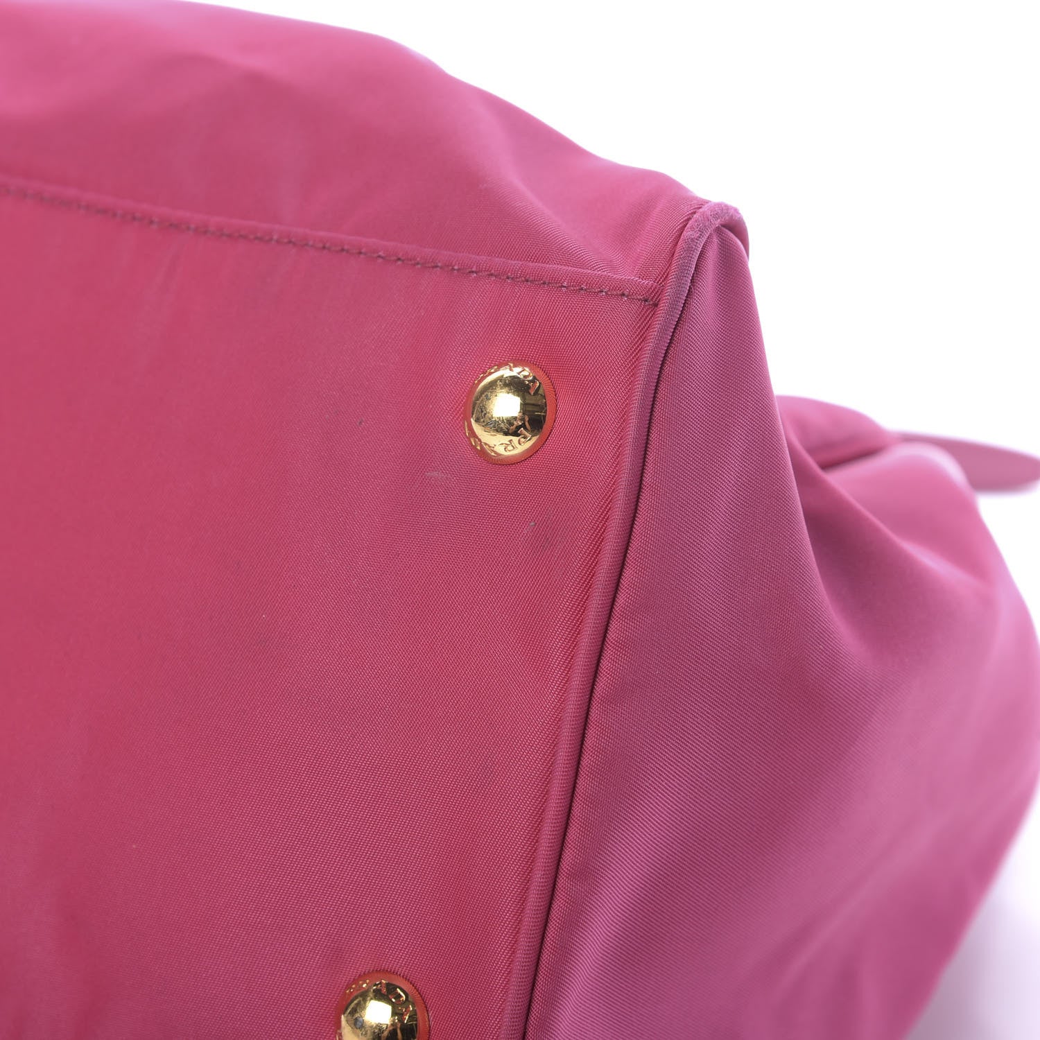 Prada Tessuto Nylon Saffiano Tote Ibisco 8 of 12