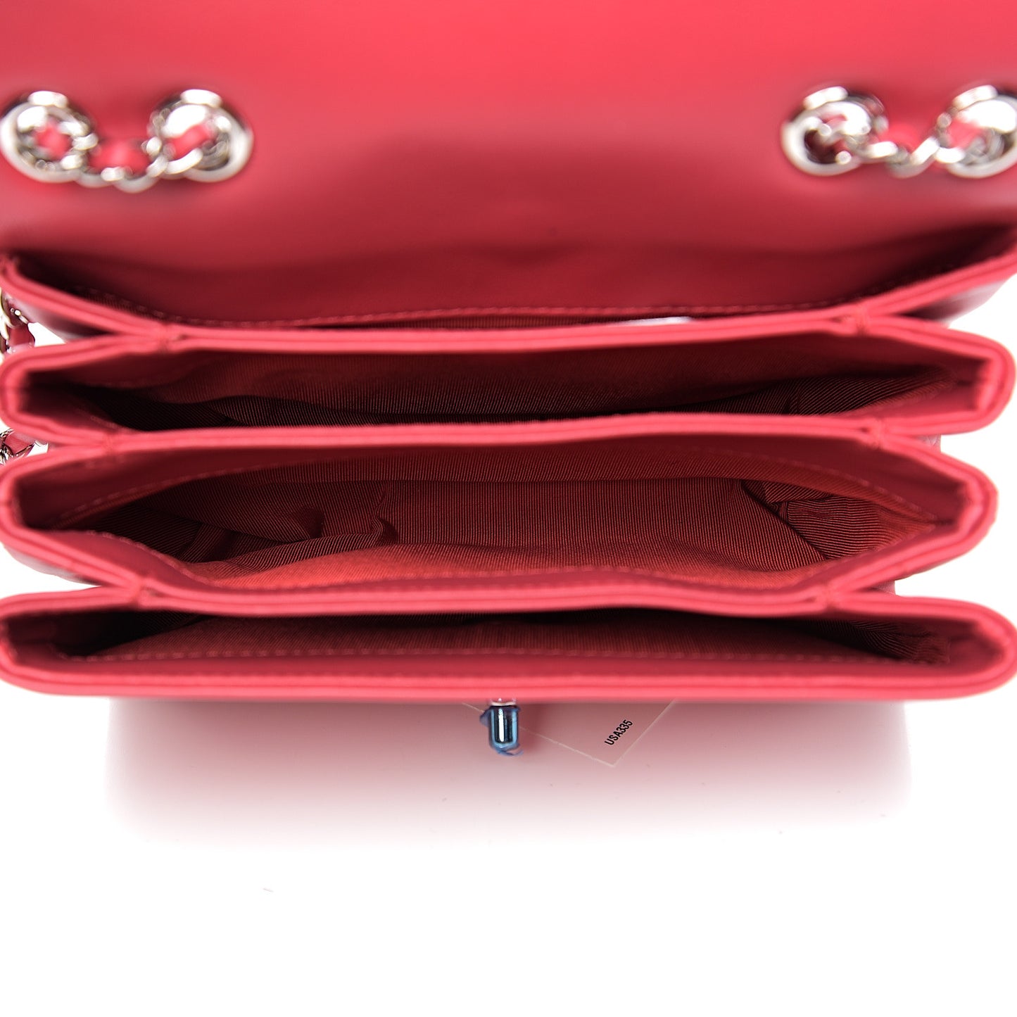 Calfskin Mini Tramezzo Flap Red