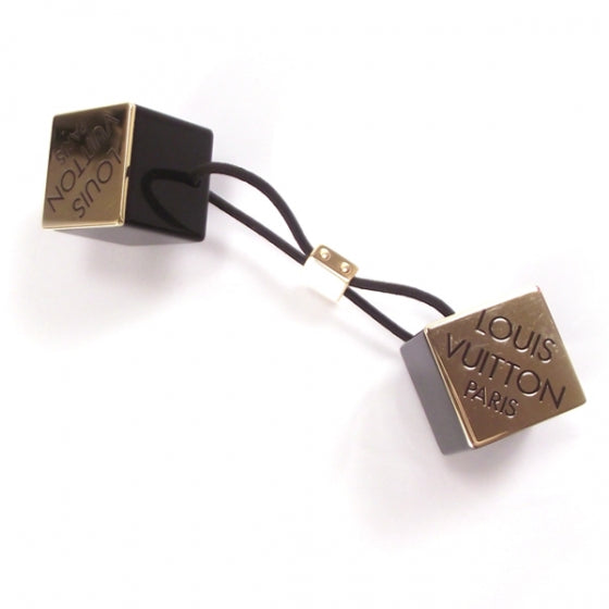 Inclusion Black Hair Cubes Gold