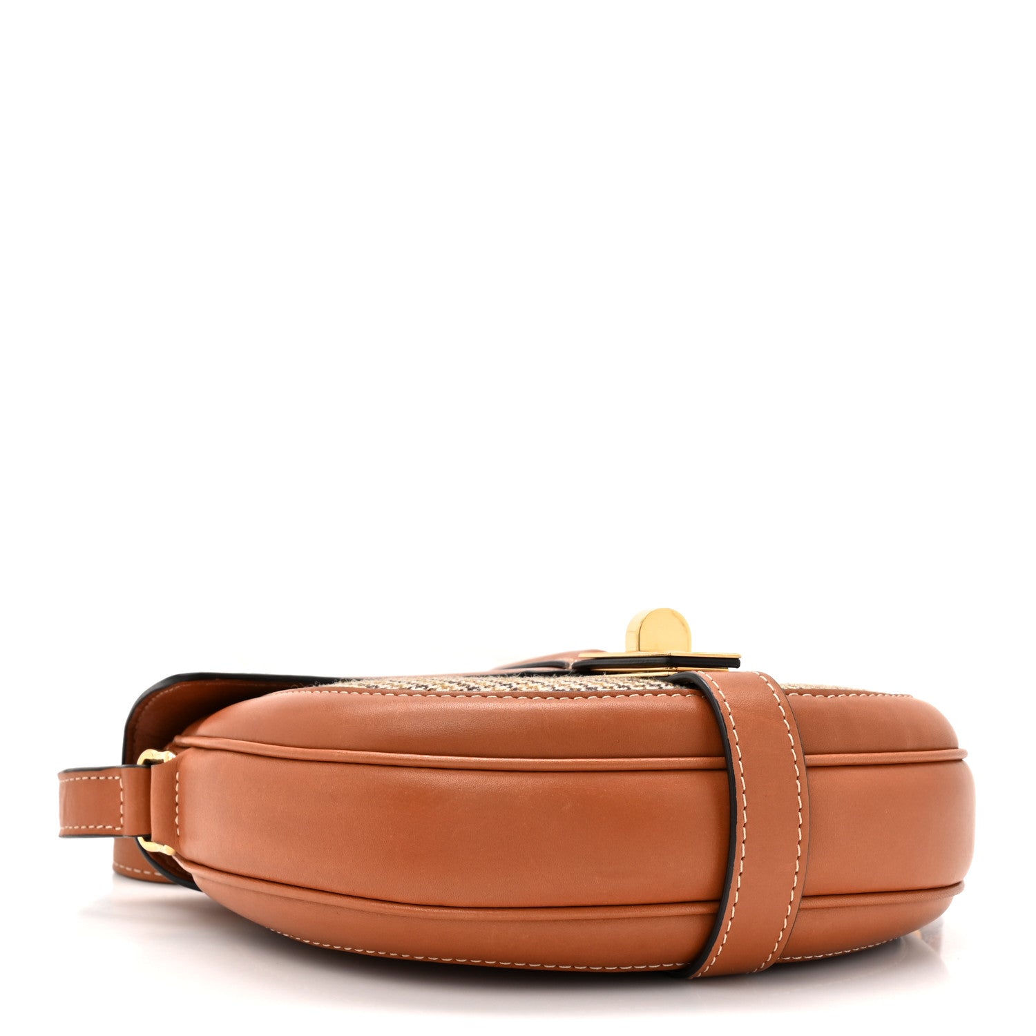 Celine Natural Calfskin Tweed Besace Small 16 Tan 4 of 14