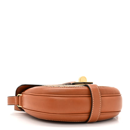 Celine Natural Calfskin Tweed Besace Small 16 Tan 4 of 14