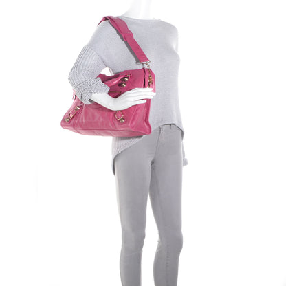 Balenciaga Agneau Giant 21 Rose Gold Hardware City Cyclamen Fucsia 2 of 10