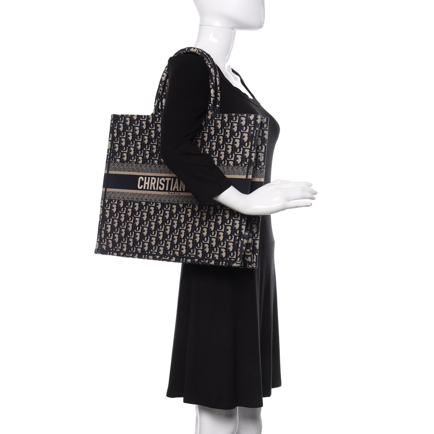 Oblique Book Tote Blue Multicolor