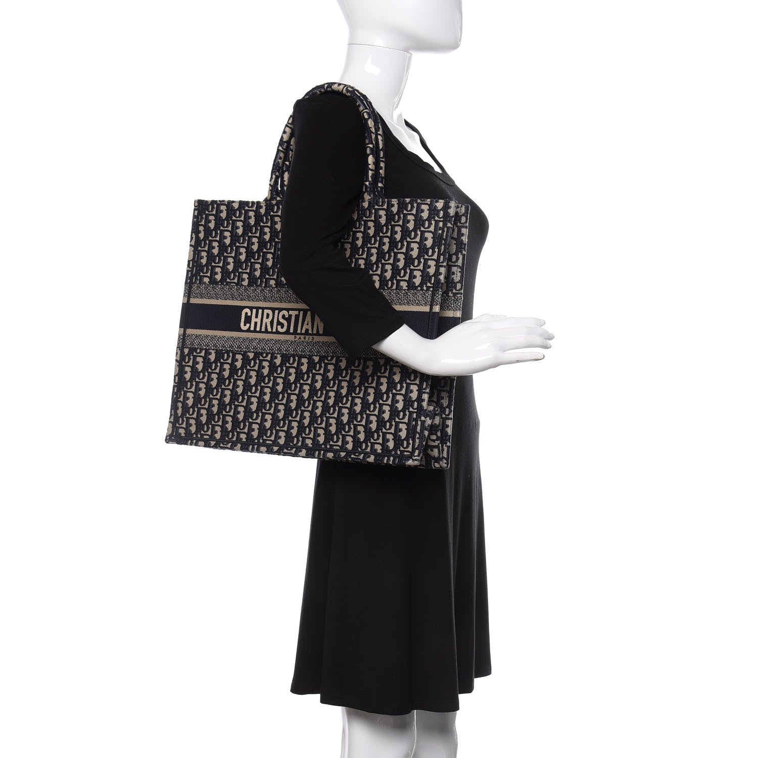 Christian Dior Oblique Book Tote Blue Multicolor 2 of 11