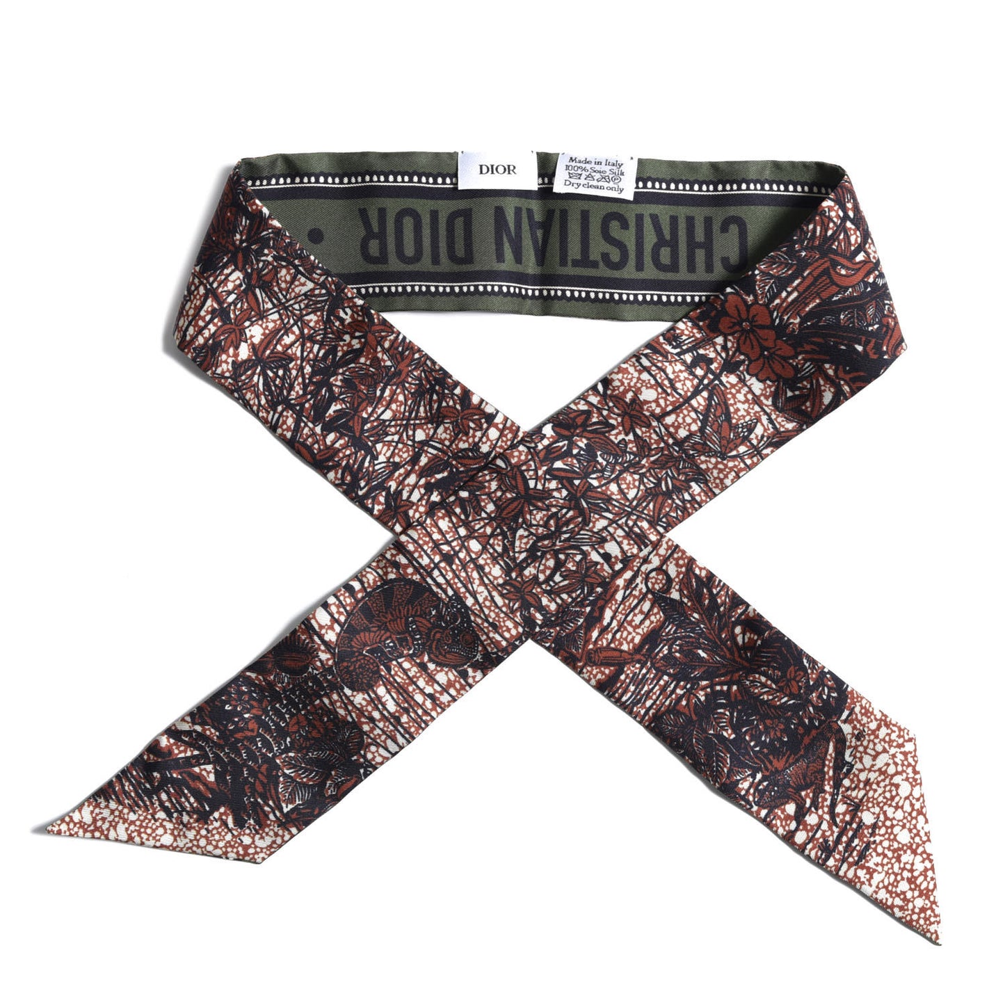 Toile De Jouy Carnivora Mitzah Scarf Vert Fonce