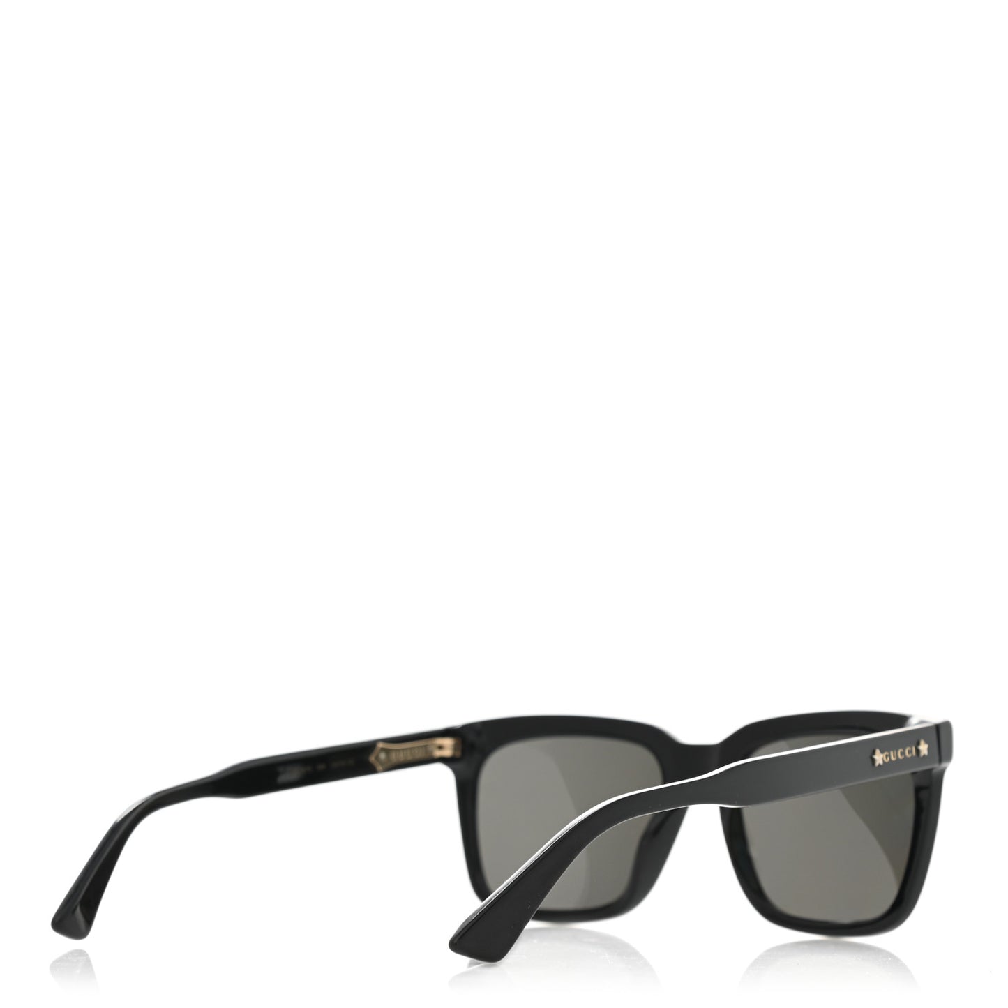 Acetate Square Frame Sunglasses GG0267S Black