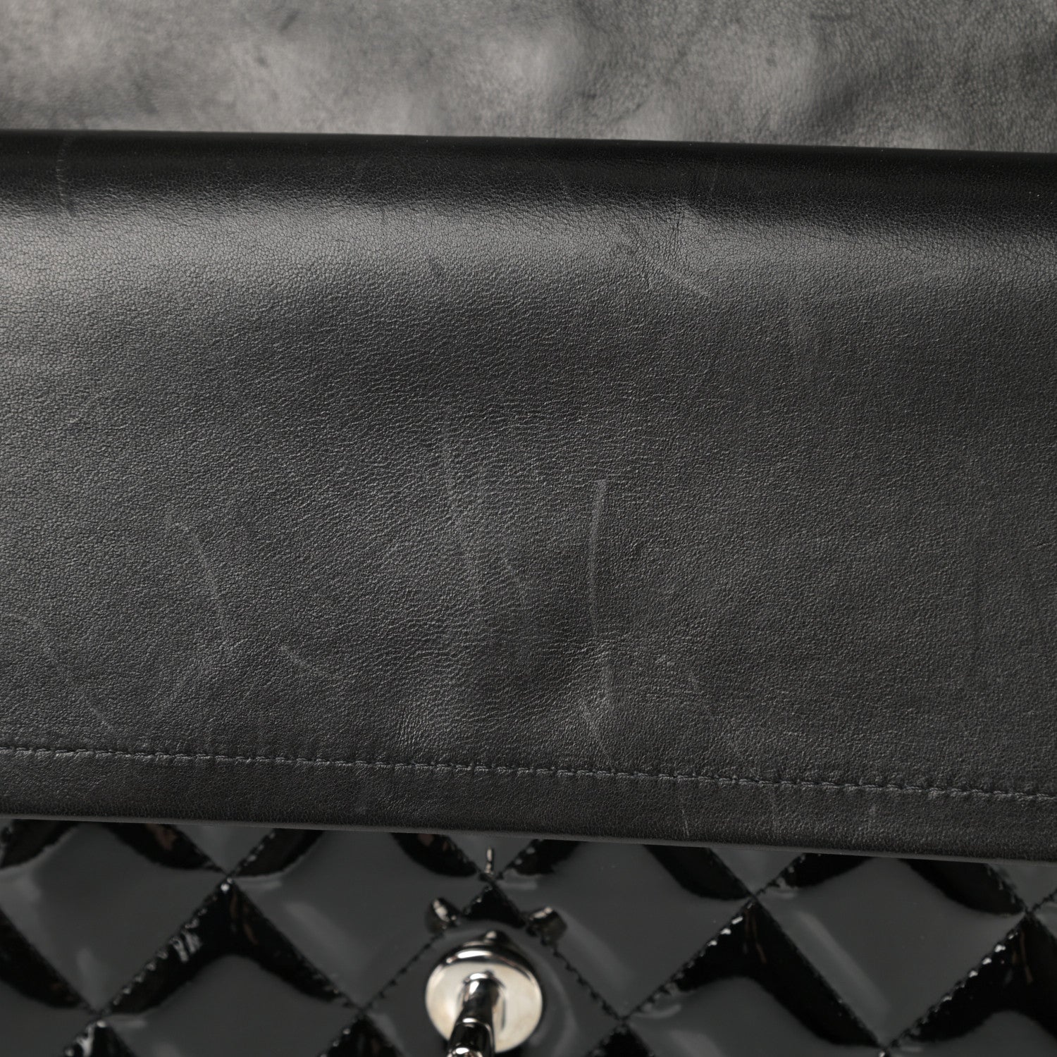 Chanel Patent Quilted Jumbo Double Flap Black 14 of 16