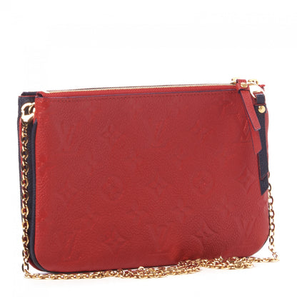 Louis Vuitton Empreinte Double Zip Pochette Marine Rouge 3 of 10
