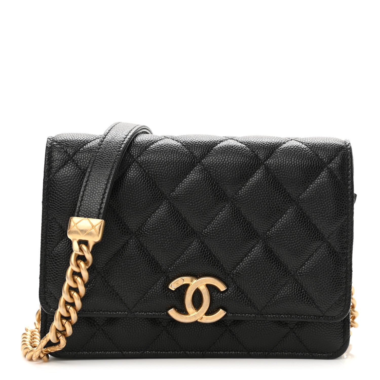 Chanel Caviar Quilted Mini Bracelet On Chain Wallet On Chain WOC Black 1 of 11