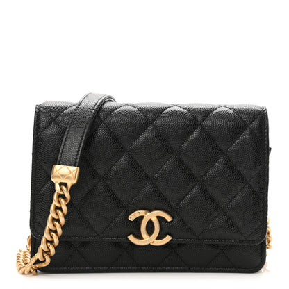 Chanel Caviar Quilted Mini Bracelet On Chain Wallet On Chain WOC Black 1 of 11