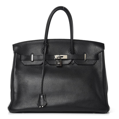 Hermes Taurillon Clemence Birkin 35 Black 1 of 33
