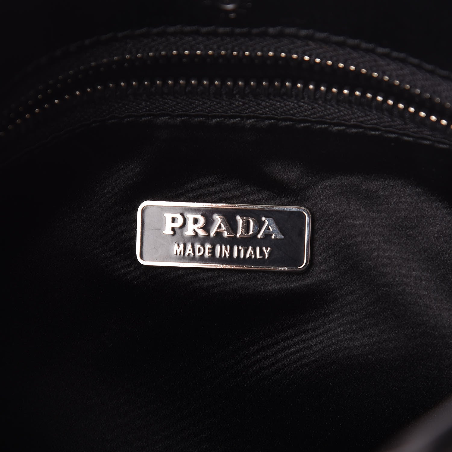 Prada Nappa Velvet Drawstring Shoulder Bag Black 6 of 9