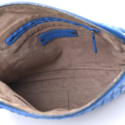 Bottega Veneta Nappa Intrecciato Nodini Crossbody Messenger Blue 5 of 10