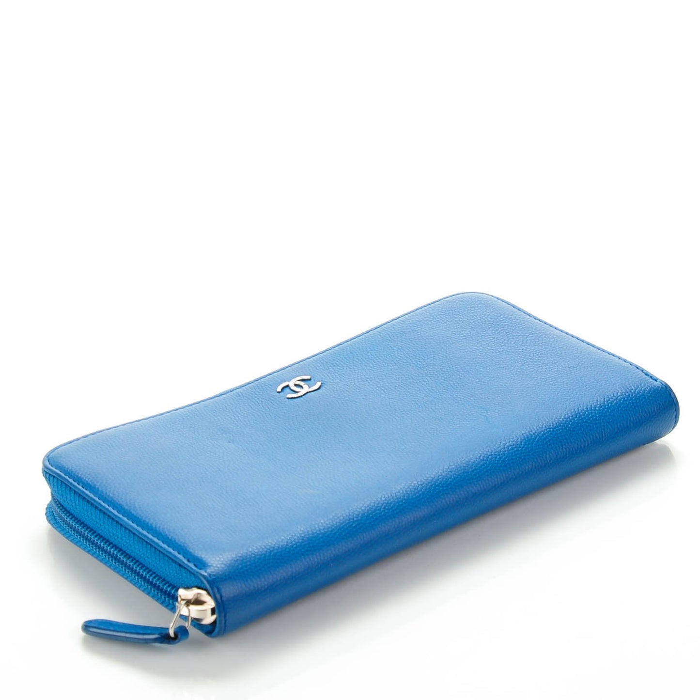 Caviar Sevruga Zip Around Wallet Blue