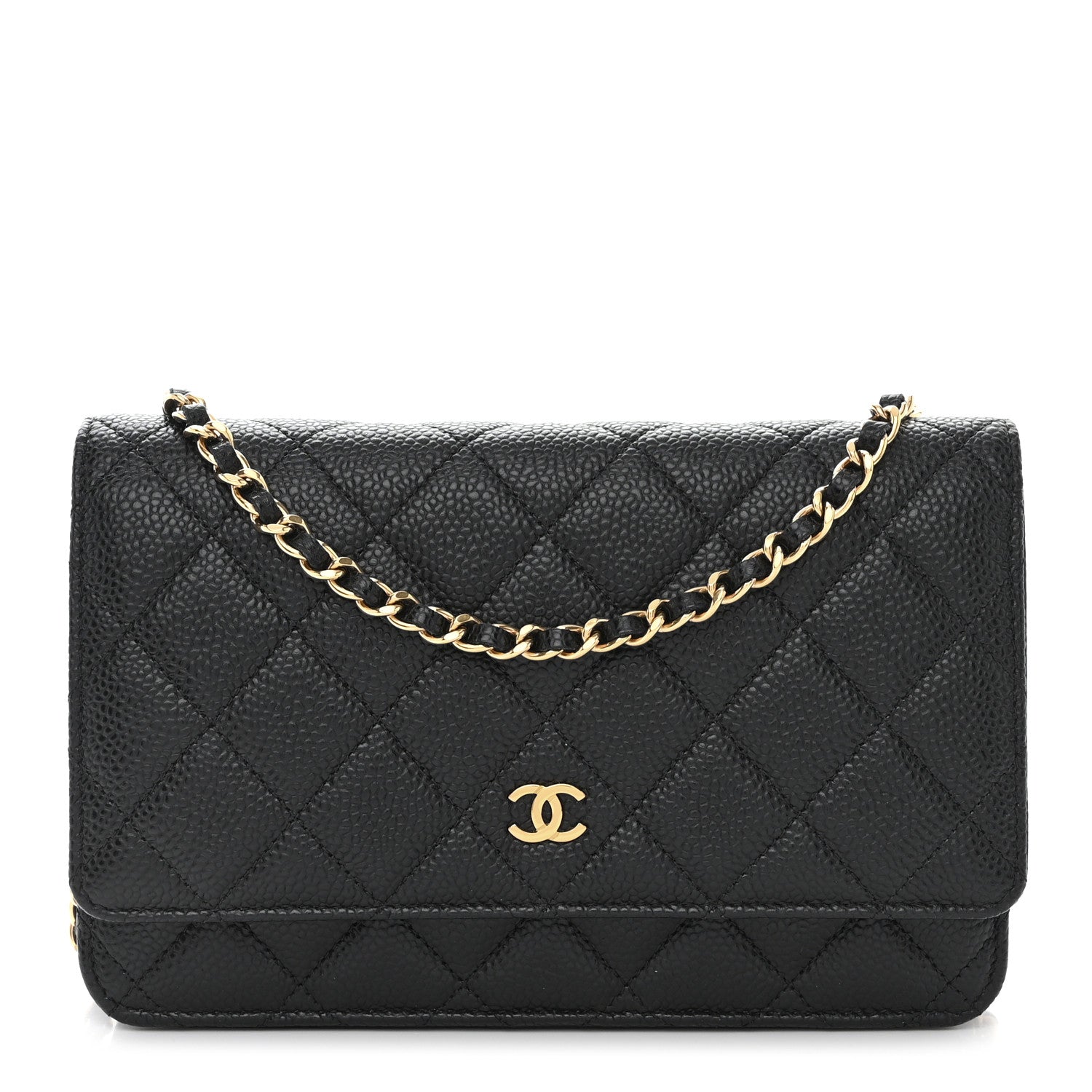 Chanel Caviar Quilted Wallet on Chain WOC Black 1 of 13