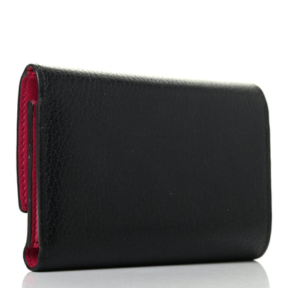 Louis Vuitton Taurillon Capucines Compact Wallet Black 2 of 6