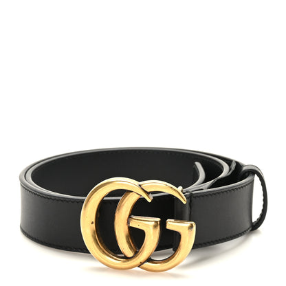 Gucci Moon Calfskin Double G 30mm Belt 70 28 Black 1 of 6