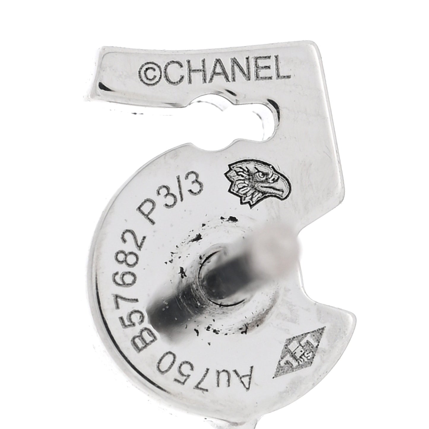 18K White Gold Diamond No 5 Transformable Earrings