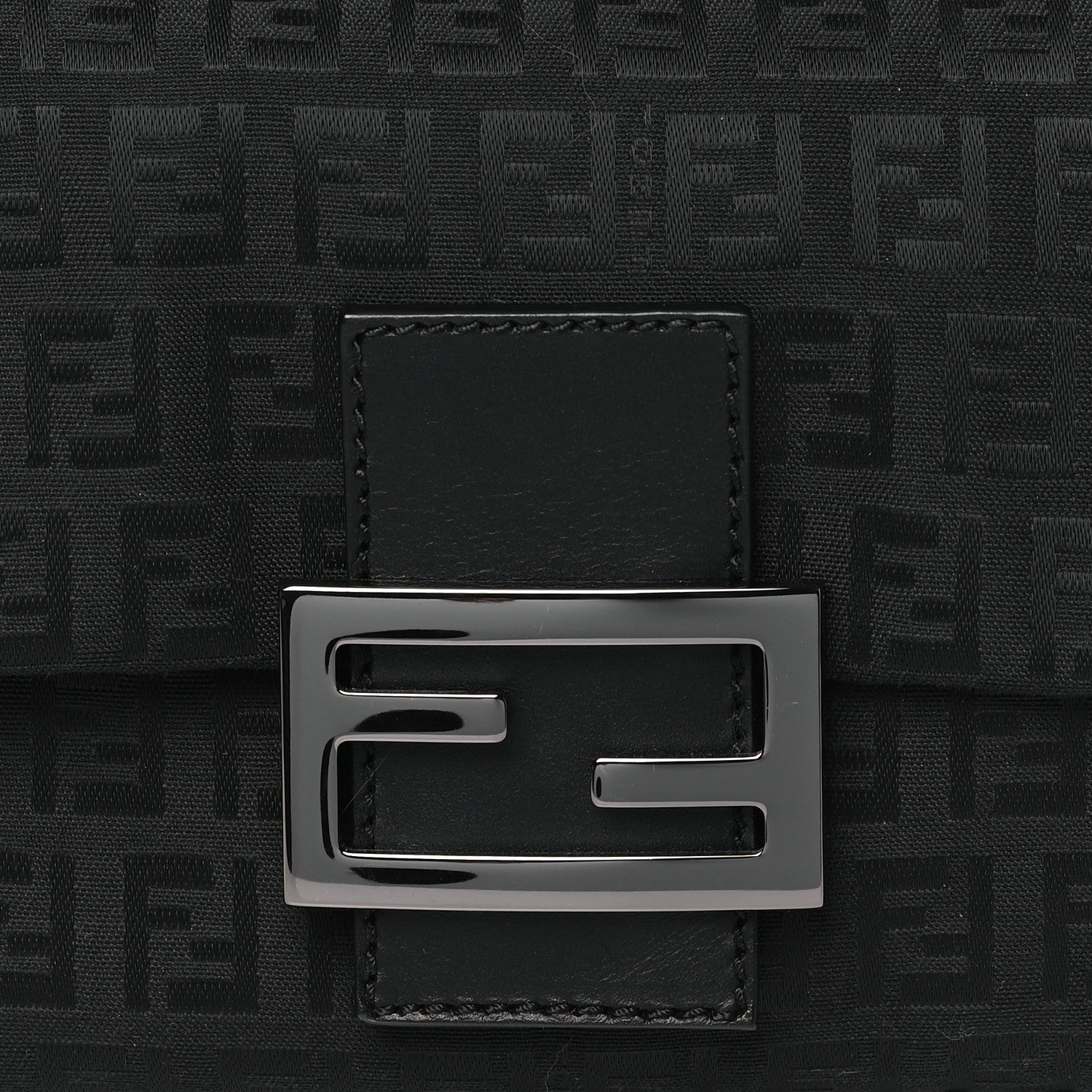 Fendi Zucchino Mini Mama Baguette Black 7 of 9