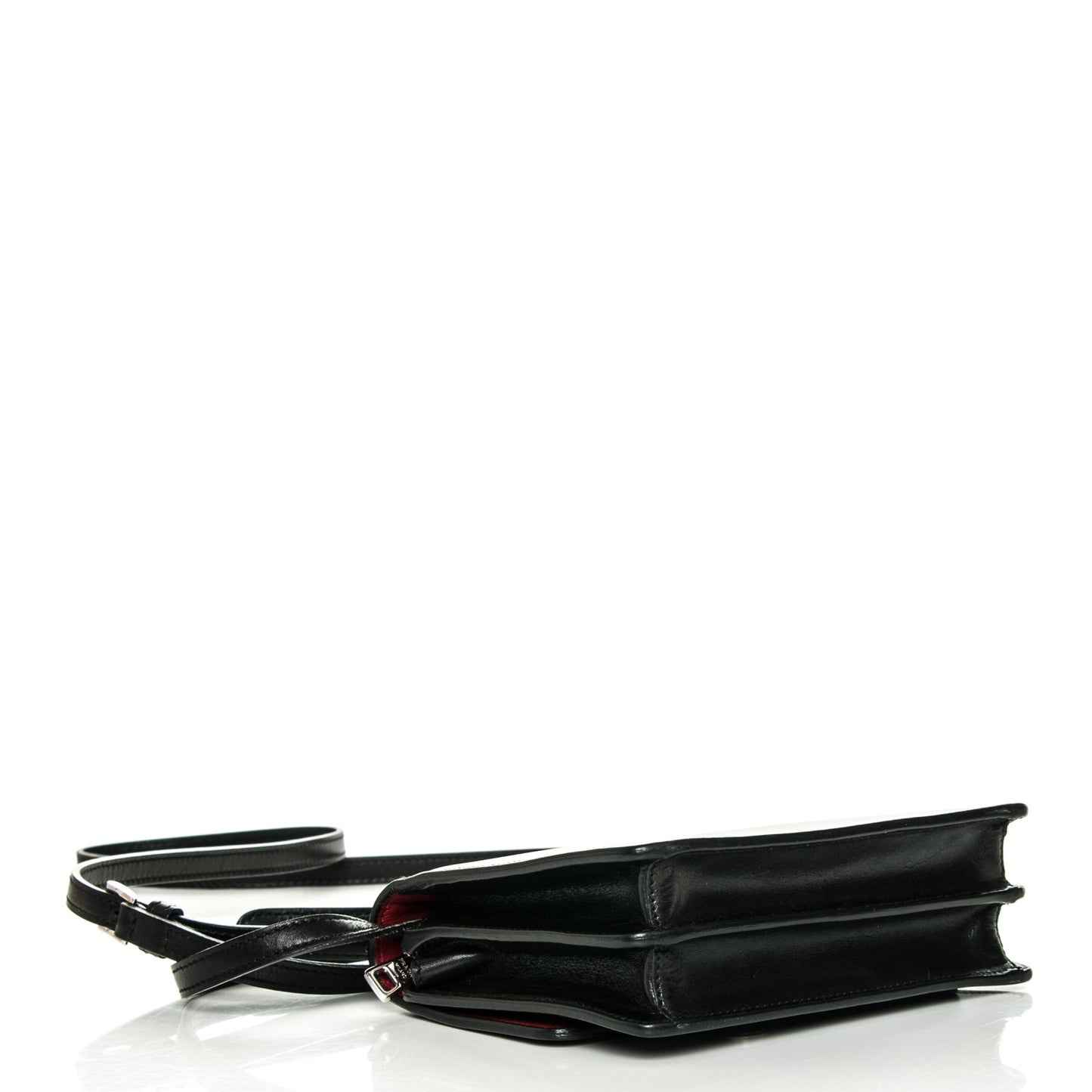Soft Calfskin Crossbody Bag Nero Black