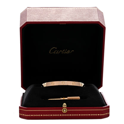 Cartier 18K Pink Gold LOVE Bracelet 17 5 of 5