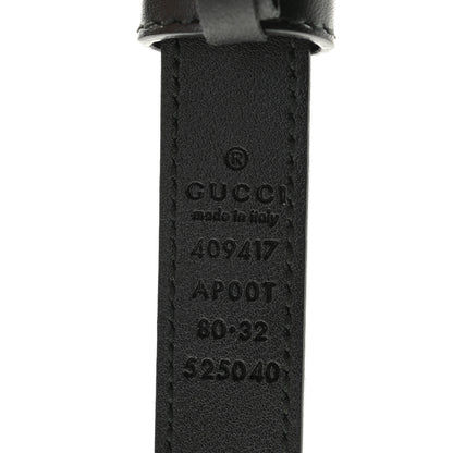 Gucci Calfskin Double G 20mm Belt 80 32 Black 3 of 4
