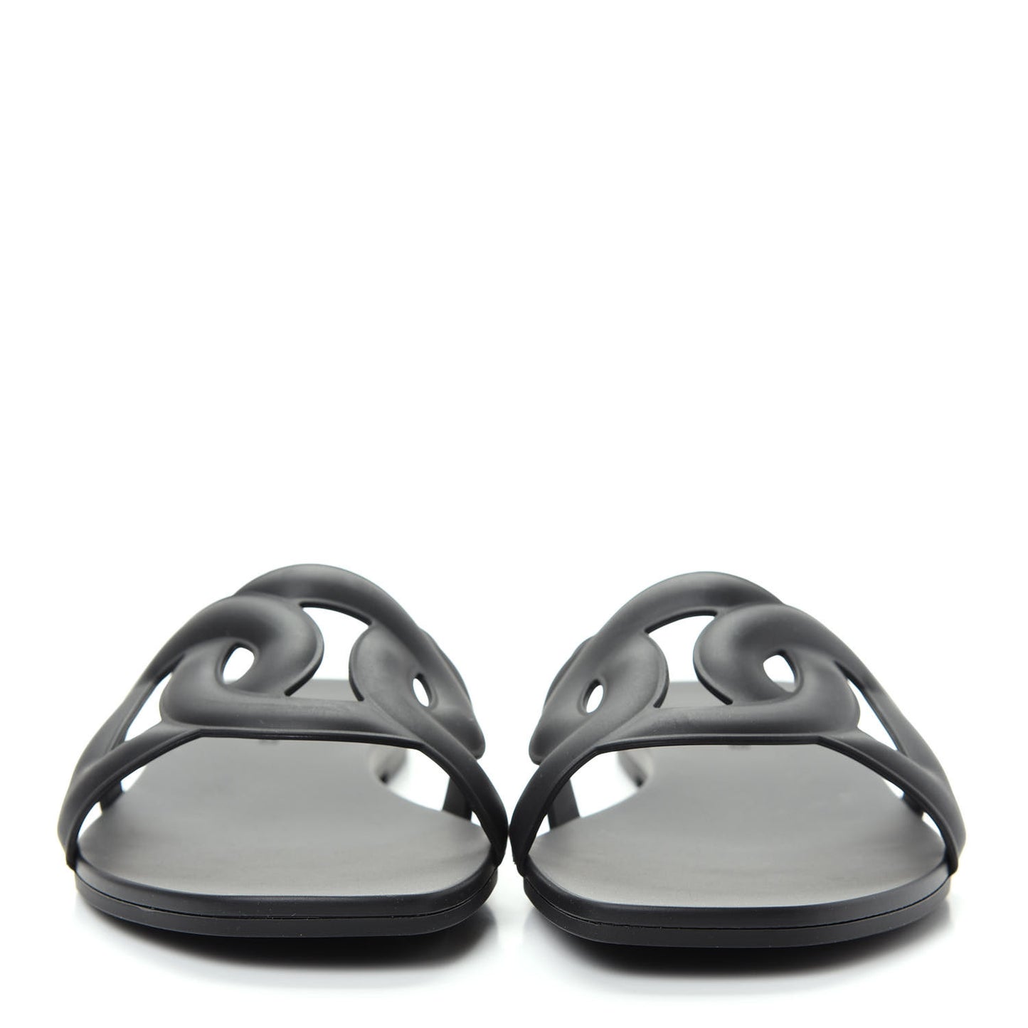 Rubber Aloha Sandals 38 Black