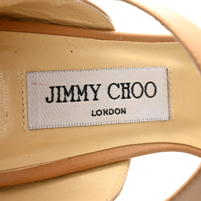 Jimmy Choo Calfskin Seattle Sandals Sandals 38 Camel 4 of 10