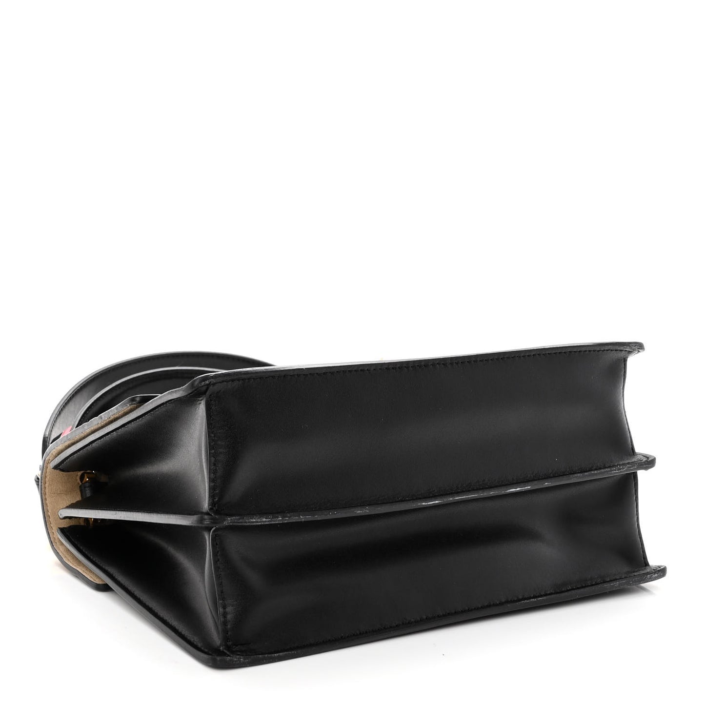 Vitello Liberty Bi-Color FF 1974 Embossed Kan I Shoulder Bag Black Maya