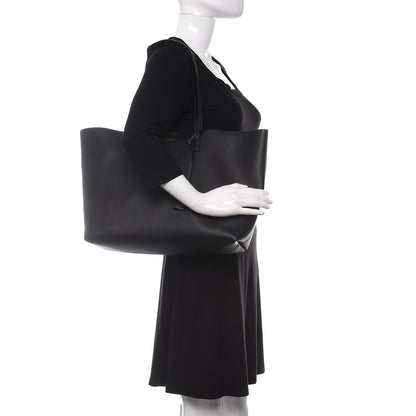 Saint Laurent Calfskin Large Shopping Tote Black 2 of 10