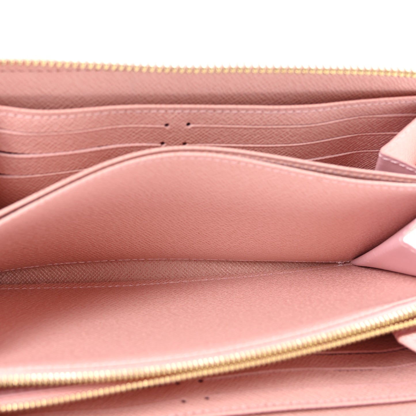 Damier Azur Zippy Wallet Rose Ballerine