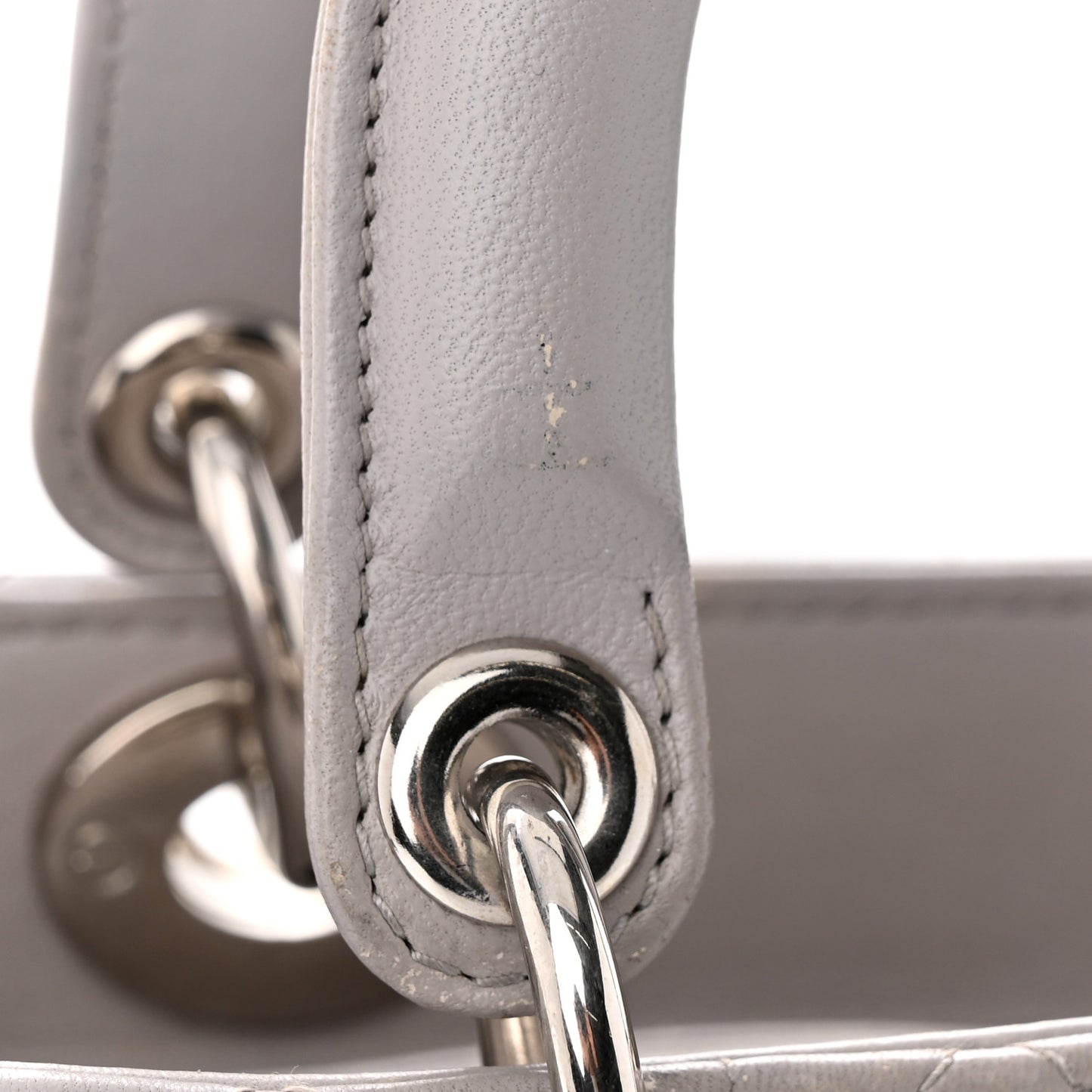 Lambskin Cannage Medium Lady Dior Grey