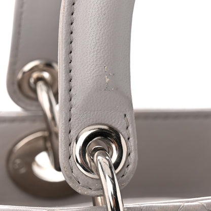 Christian Dior Lambskin Cannage Medium Lady Dior Grey 14 of 16