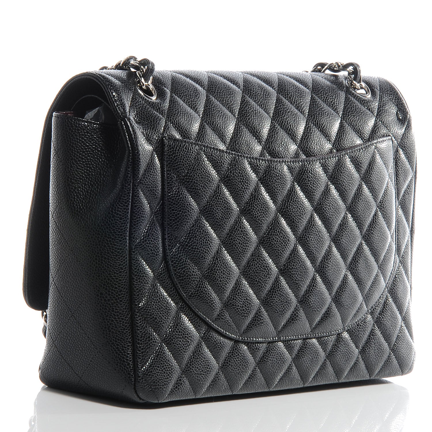Chanel Caviar Quilted Maxi Double Flap Black 3 of 8
