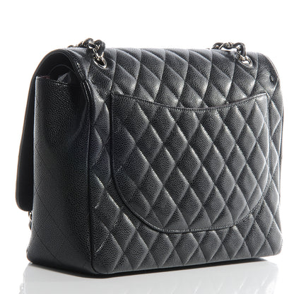 Chanel Caviar Quilted Maxi Double Flap Black 3 of 8