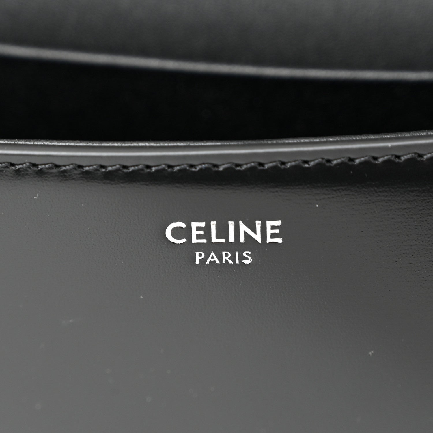 Celine Shiny Calfskin Medium Lola Bag Black 6 of 9