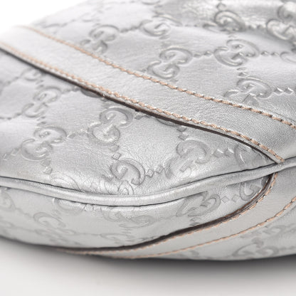 Gucci Guccissima Small D Ring Messenger Silver 11 of 12