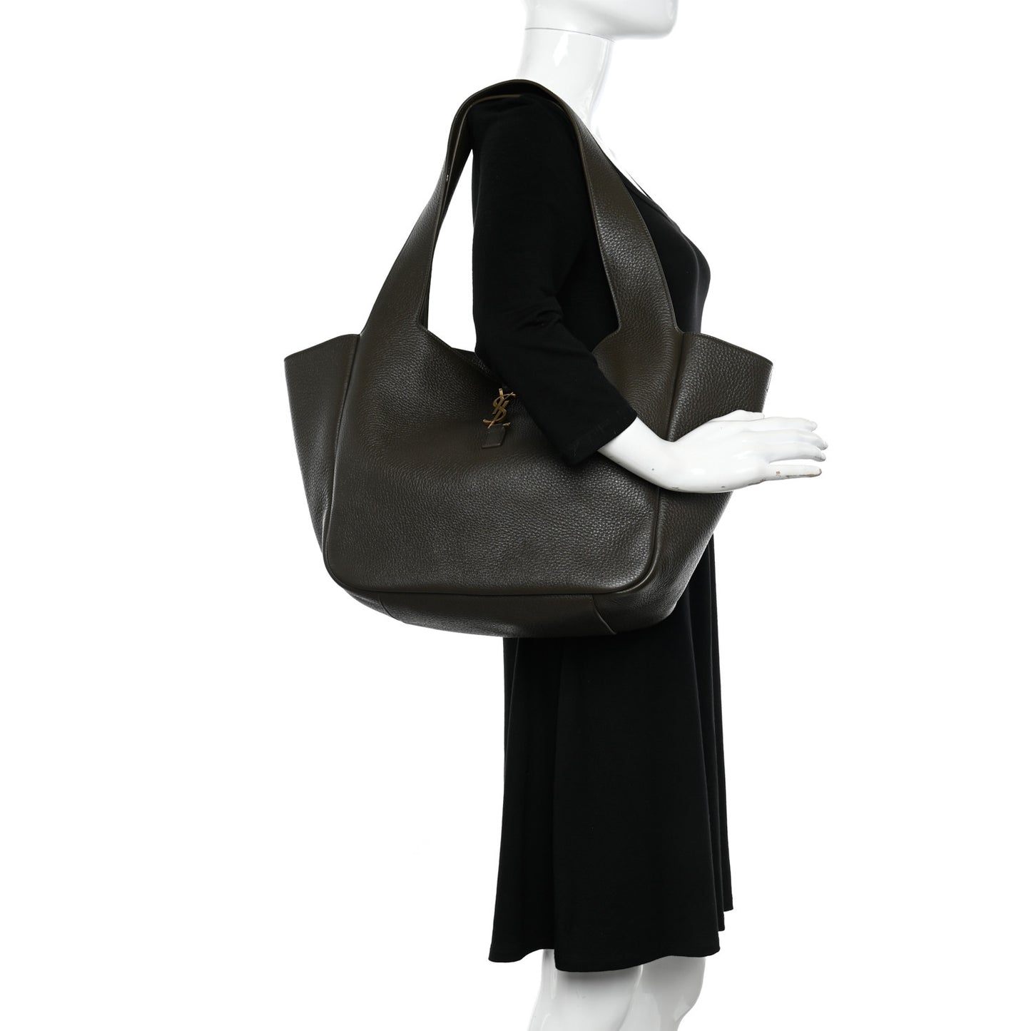 Grained Deerskin Bea Tote Musk