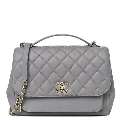 Chanel Caviar Quilted Large Business Affinity Flap Grey 1 of 14