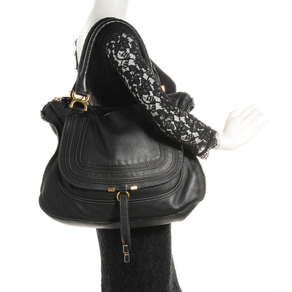 Chloe Calfskin Large Marcie Satchel Black 4 of 11