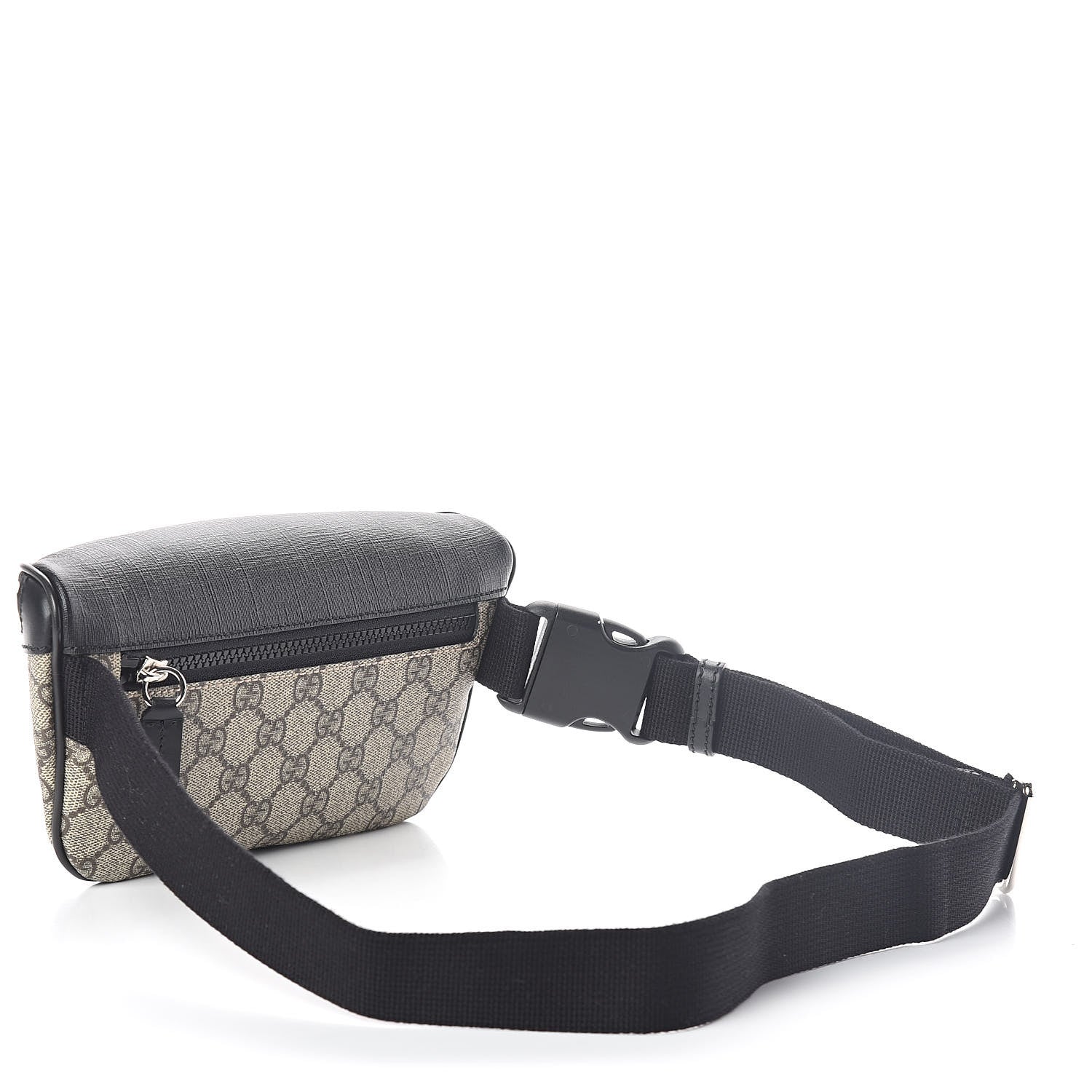 Gucci GG Supreme Monogram Belt Bag Black 3 of 9