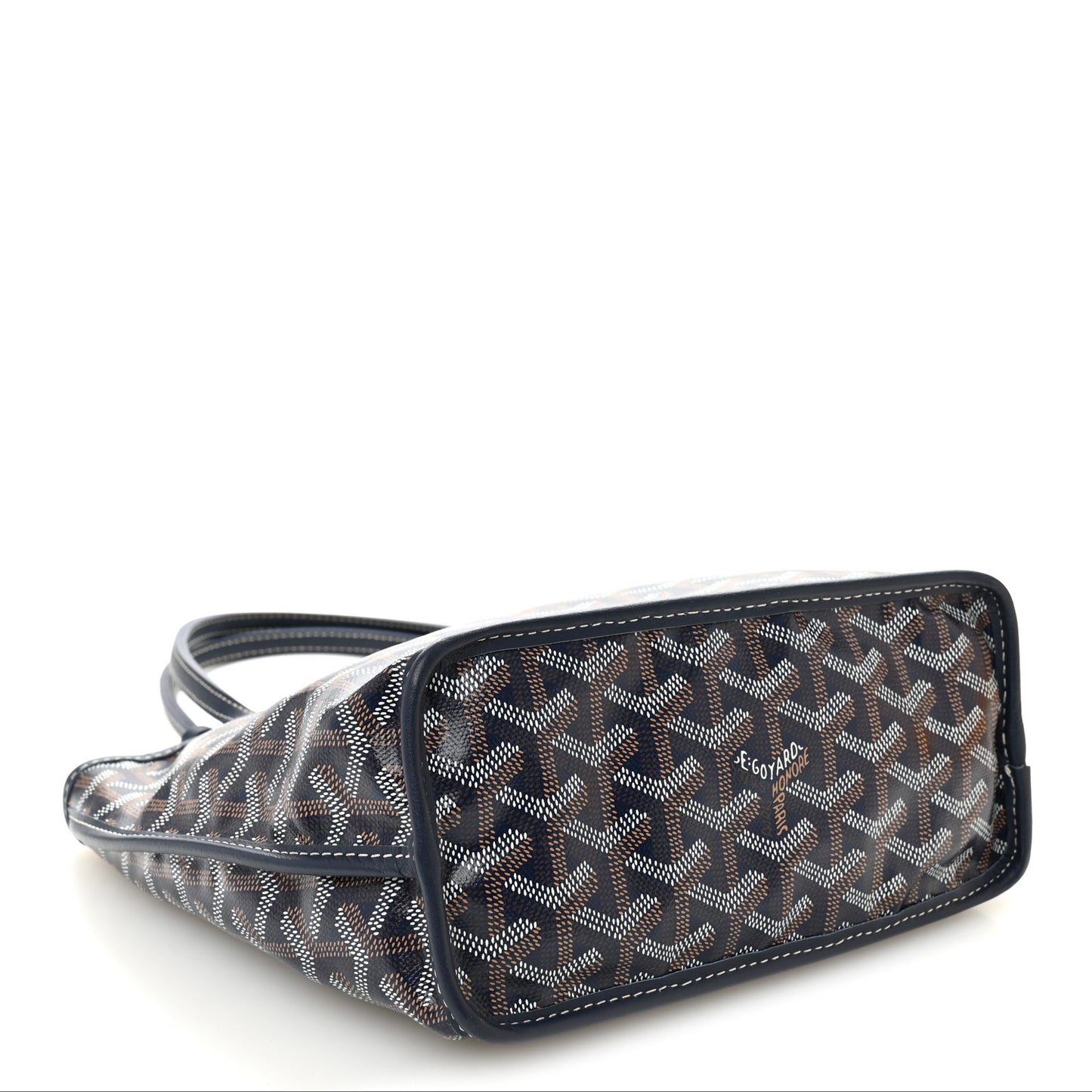 Goyardine Reversible Mini Anjou Navy