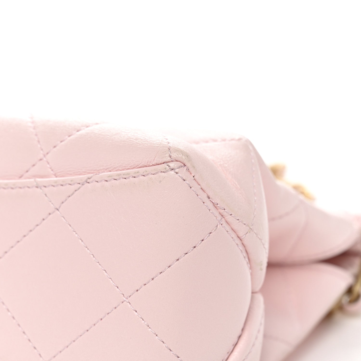 Chanel Shiny Lambskin Small Shopping Bag Light Pink 10 of 11