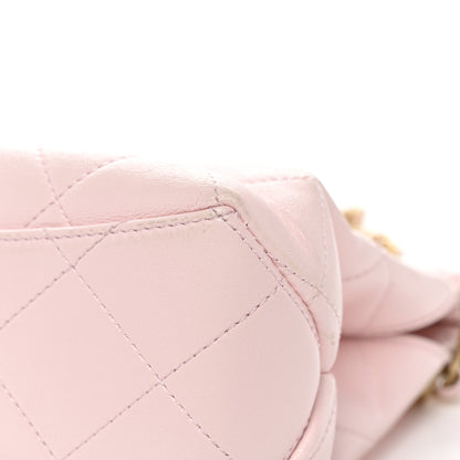 Chanel Shiny Lambskin Small Shopping Bag Light Pink 10 of 11
